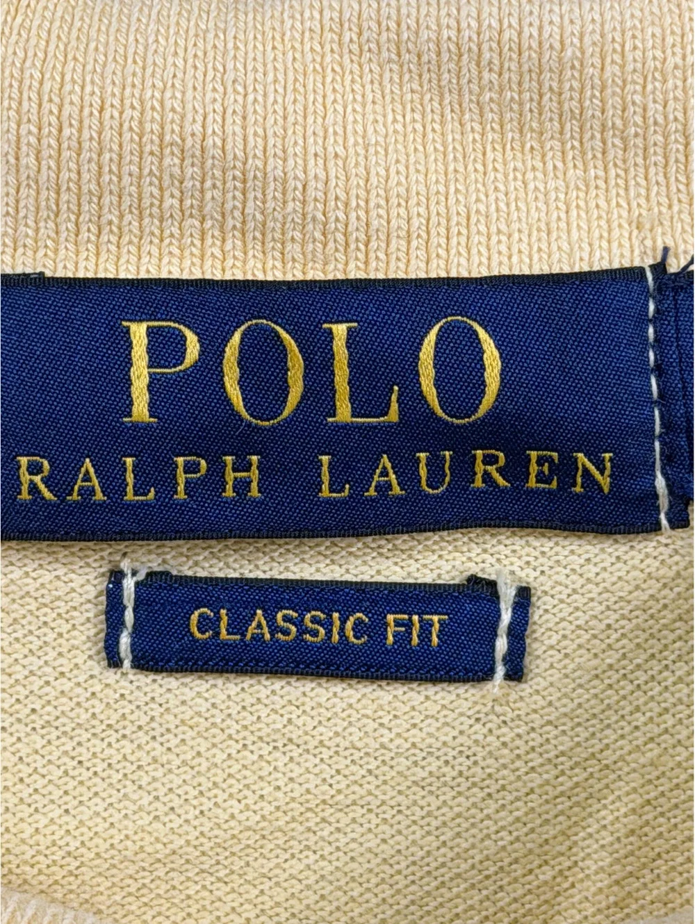 Polo Ralph Lauren Classic Fit Yellow Polo Shirt Medium